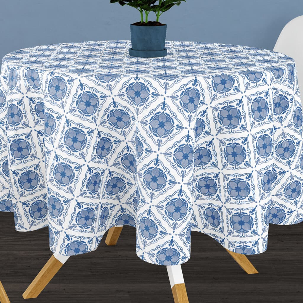 Mantel Bukara Peva Redondo 160 cm - 1583 AZULEJO AZUL - 3