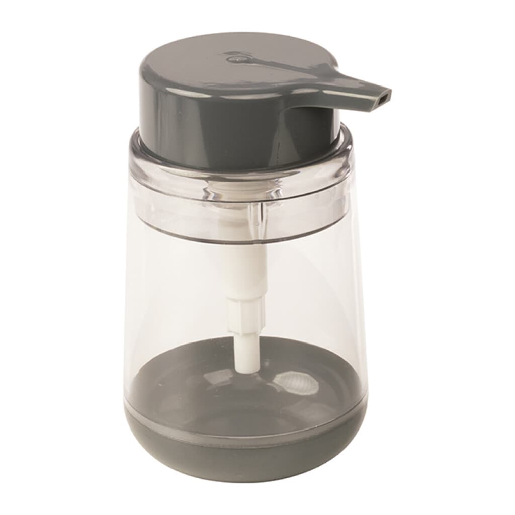 Dispensador Plástico de Jabón Borde Color 13,5 x 8 cm - GRIS - 1