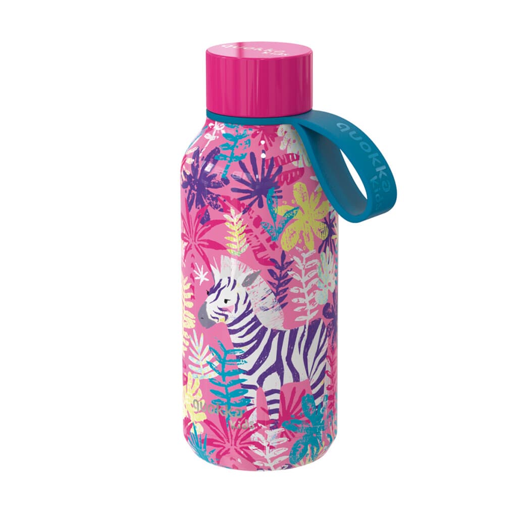 Botella Térmica Acero Quokka Kids 330 ml - ZEBRA - 1