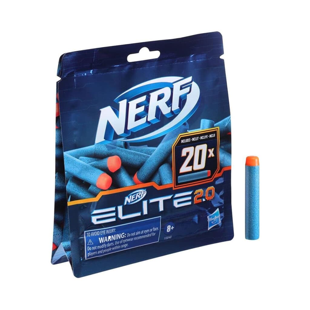 Pack 20 Repuesto de Dardos Lanzadores Nerf Serie Elite 2.0 - 2