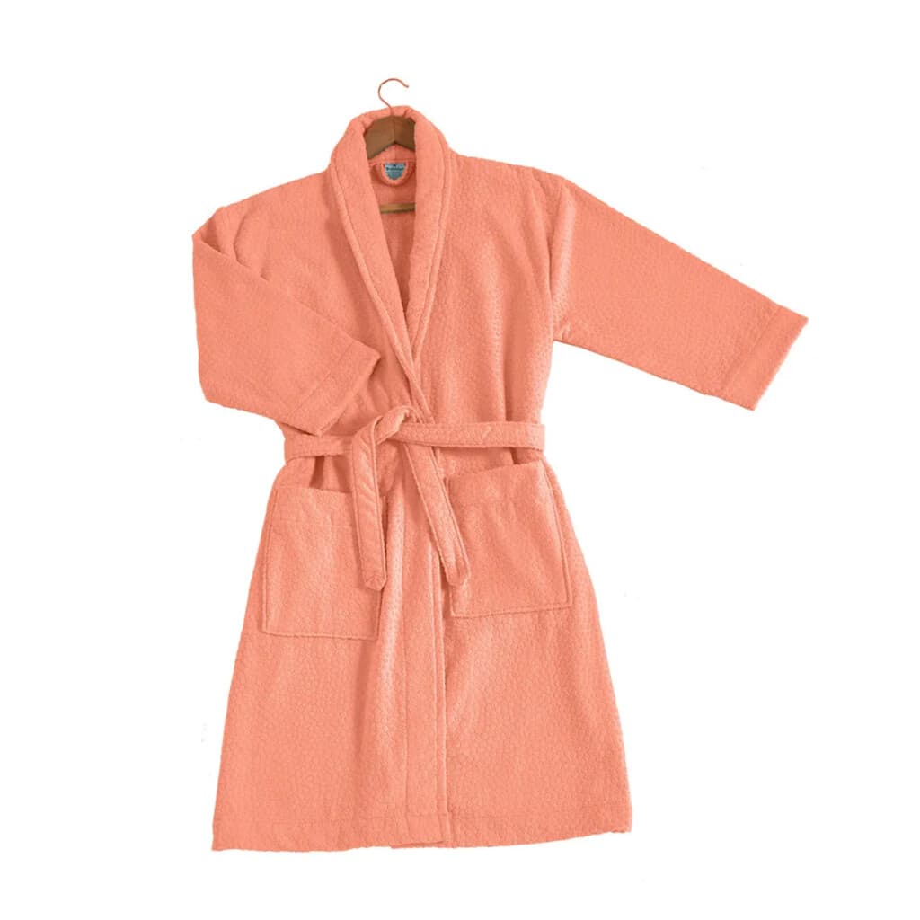 Bata Baño Velour Perola Dohler Algodón Talle M - G - SALMON - 3