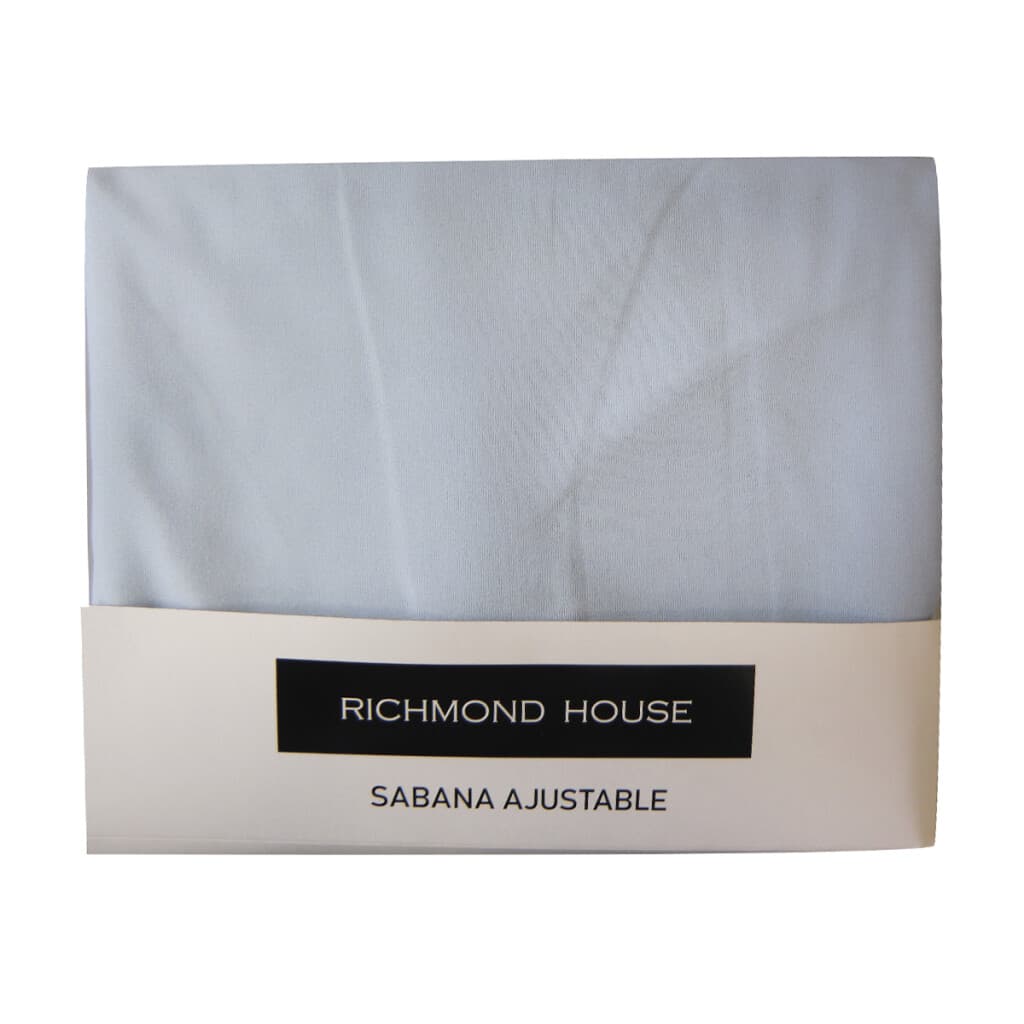 Sábana Ajustable Queen Size Richmond House 100% Microfibra - CELESTE - 2