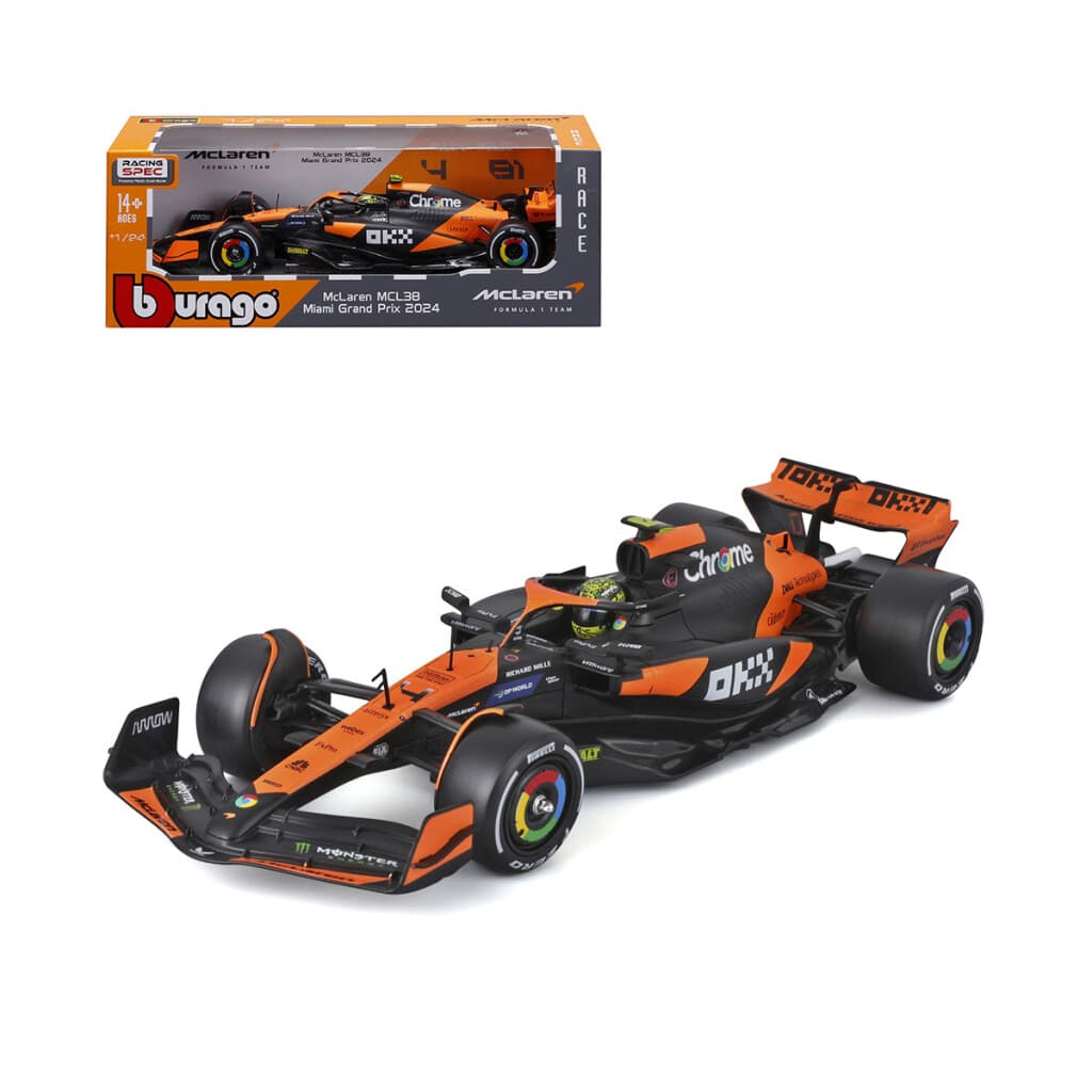 Auto Bburago Formula 1 McLaren Escala 1:24 - Lando Norris - 1