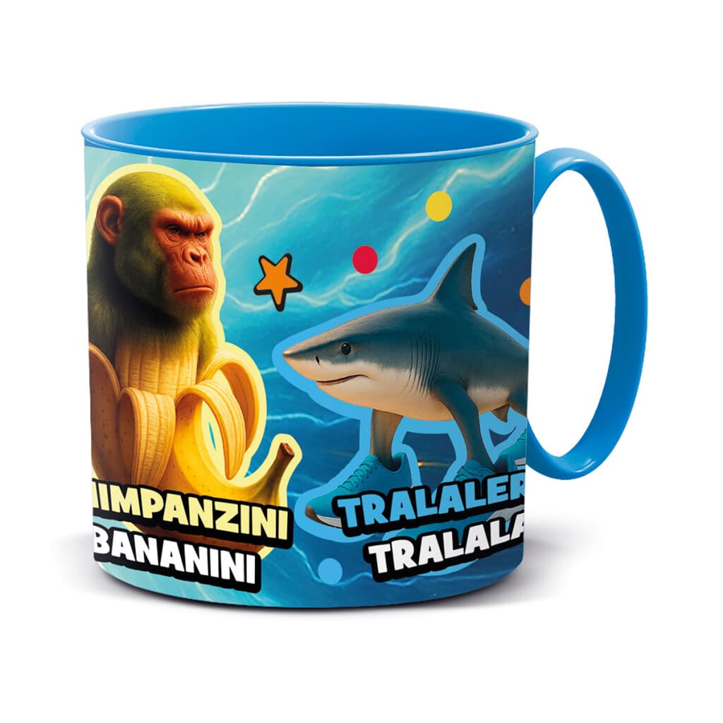 Taza Plástica Easy Brainrot para Microondas 265 ml - 1