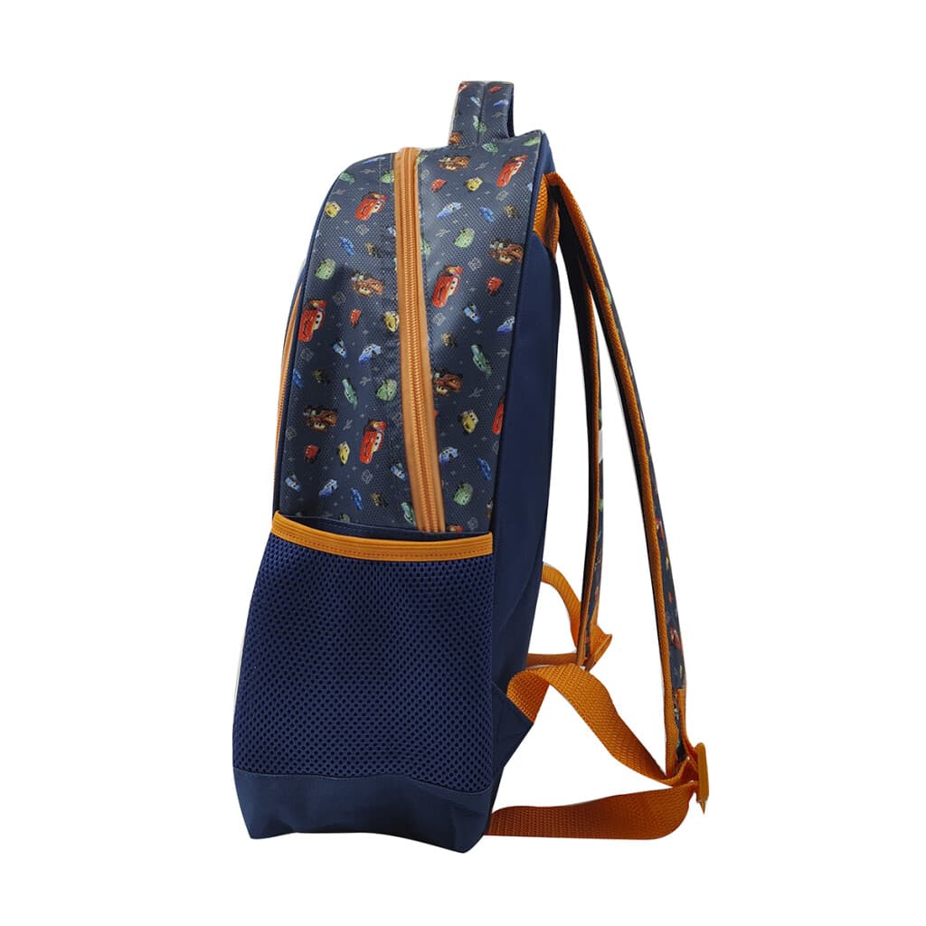 Mochila Infantil Cars Jacquard Grande 40 x 30 cm - AZUL