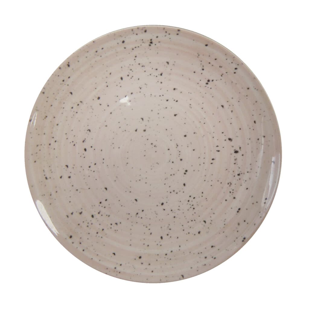 Plato Cerámica con Puntos 19 cm - ROSA - 1