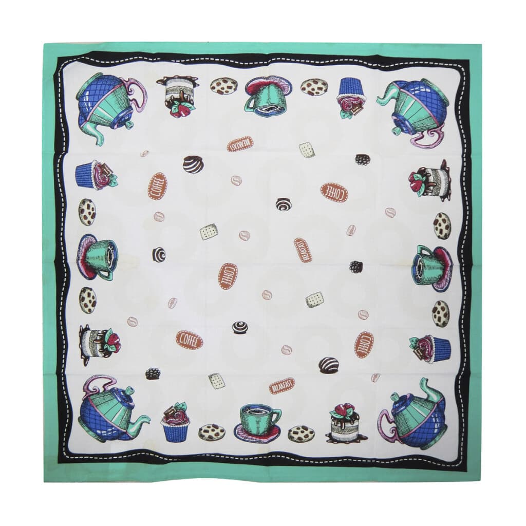 Mantel Atenas Dohler 78 x 78 cm 100% Algodón - BREAKFAST 02 - 2