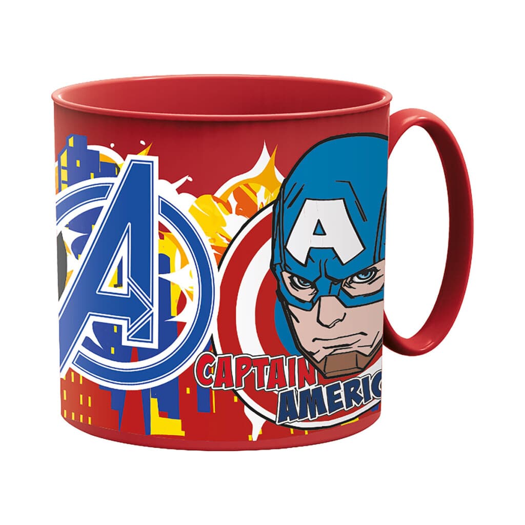 Taza Plástica Easy Avengers para Microondas 265 ml - 1