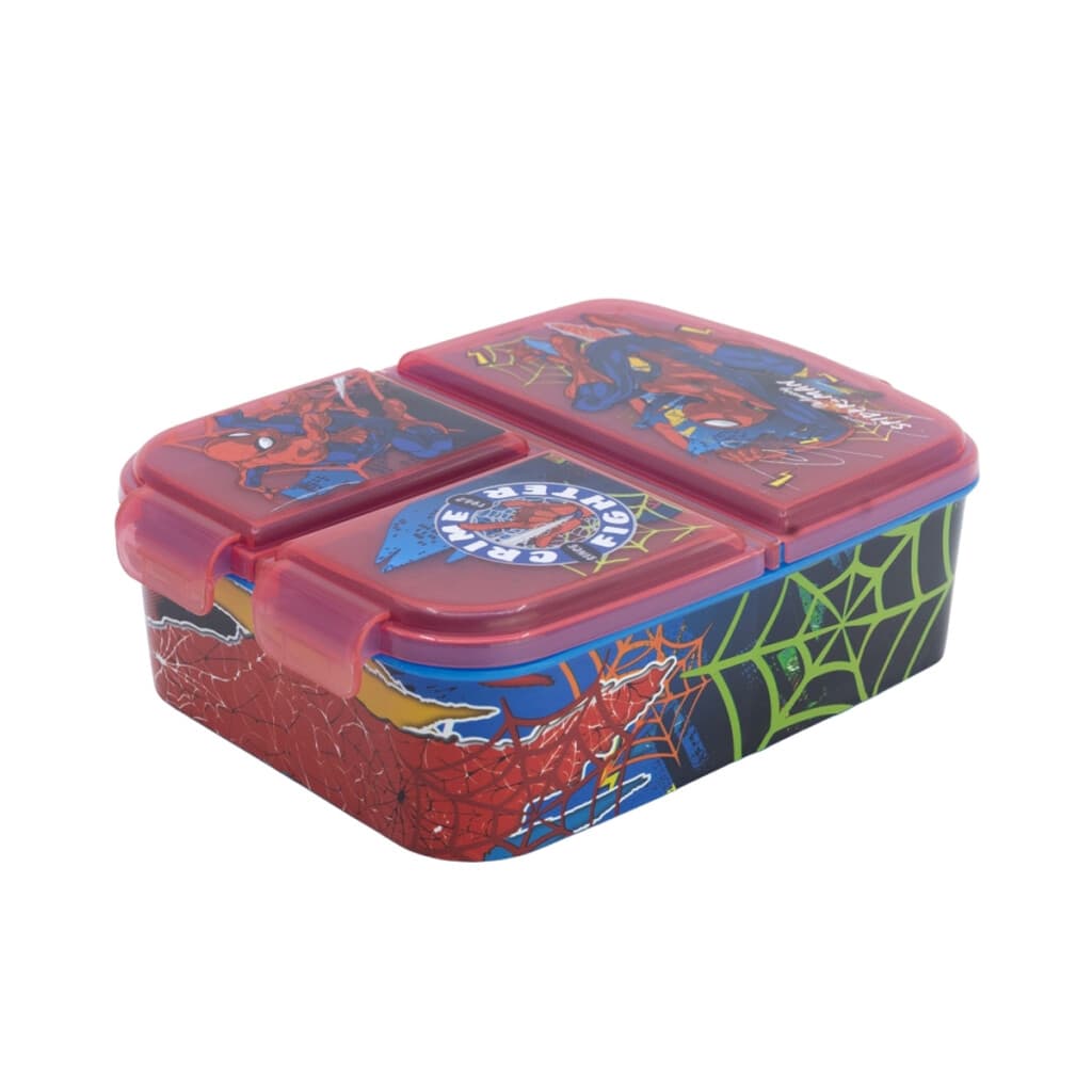 Vianda Infantil con 3 Reparticiones - Spiderman Rojo - 1