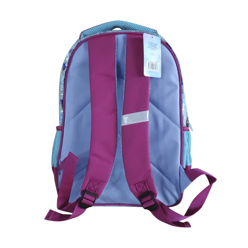 Mochila Infantil 3D Tafeta Grande 40 x 30 cm Frozen - VIOLETA - 3