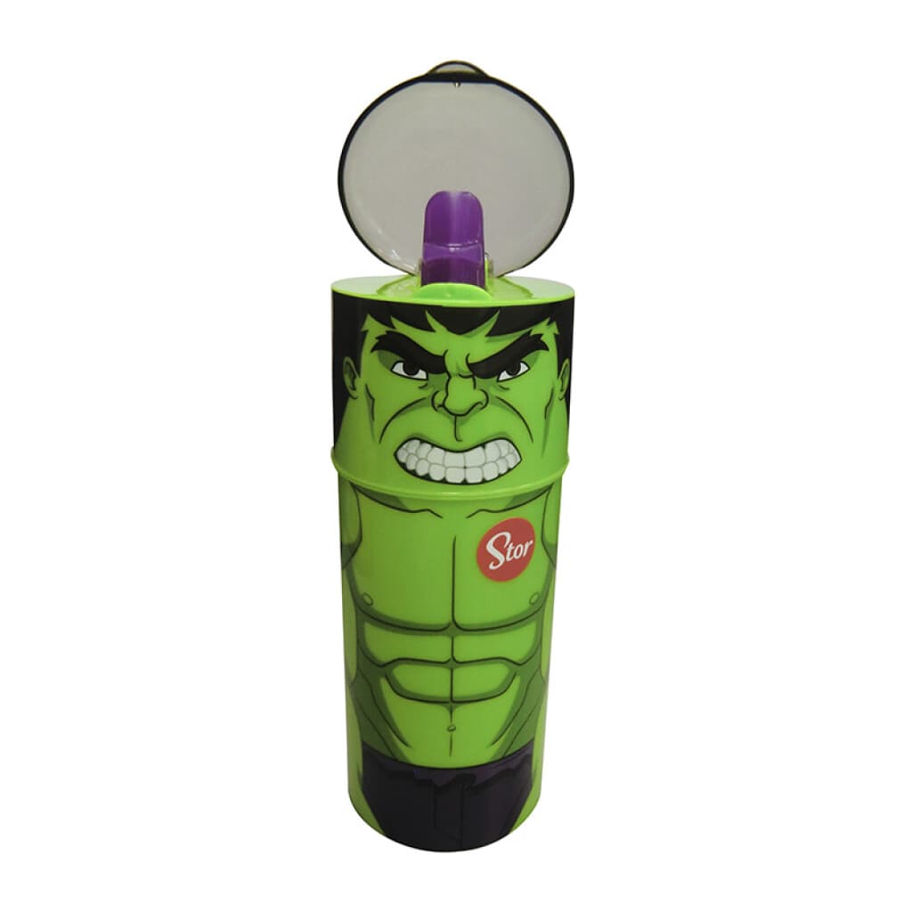 Botella con sorbito y Protector 350 ml - Hulk - 2
