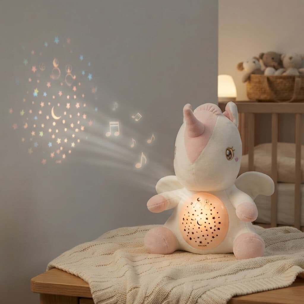 Veladora Unicornio con Música Colores Surtidos 27 cm