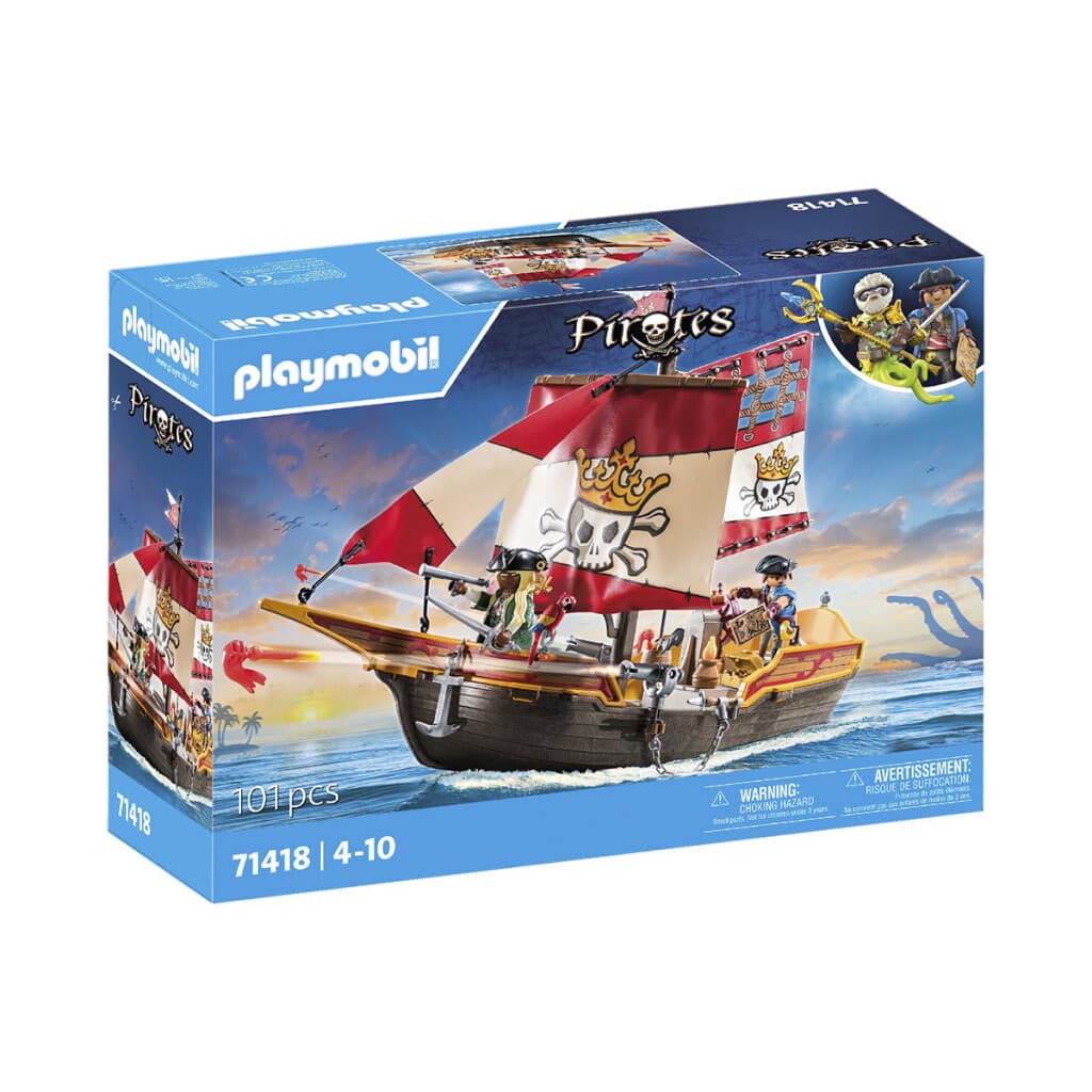 Barco Pirata Playmobil 101 Piezas - 2