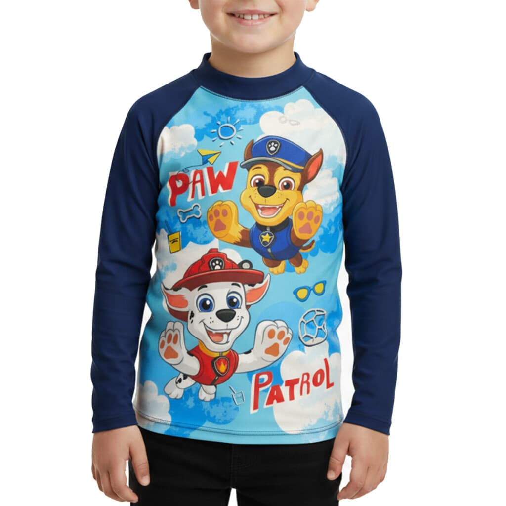 Remera UV Malla Infantil Paw Patrol - AZUL - Talle 4 - 2