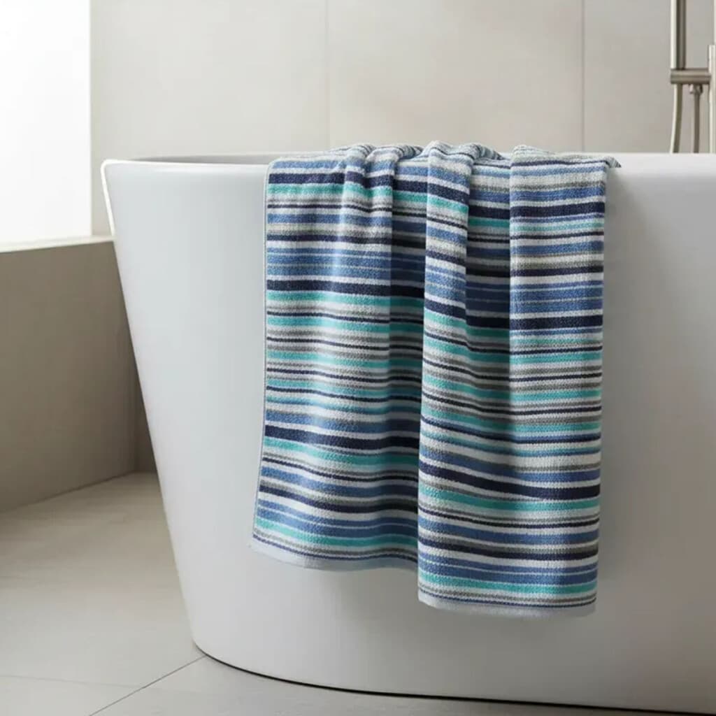 Toalla Baño Estampada Prisma 100% Algodón 70x140 cm - 218 RAYAS - 1