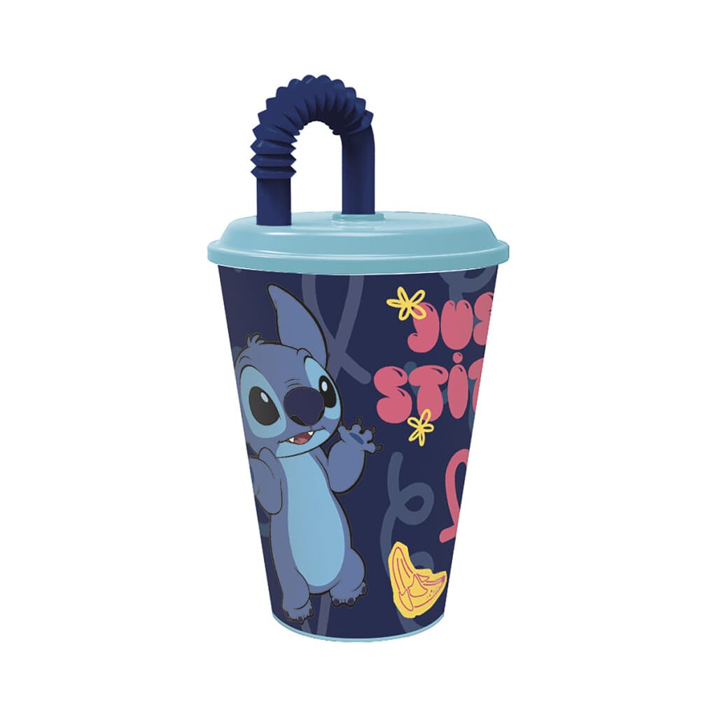 Vaso Plástico Easy Stitch con Pajita Retráctil 430 ml - 1
