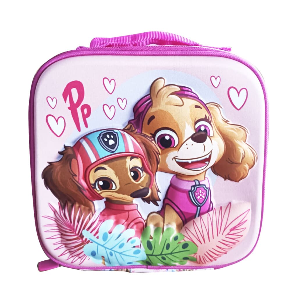 Lunchera 3D Térmica Escolar Paw Patrol 22 x 22 cm Oficial - CORAL - 1