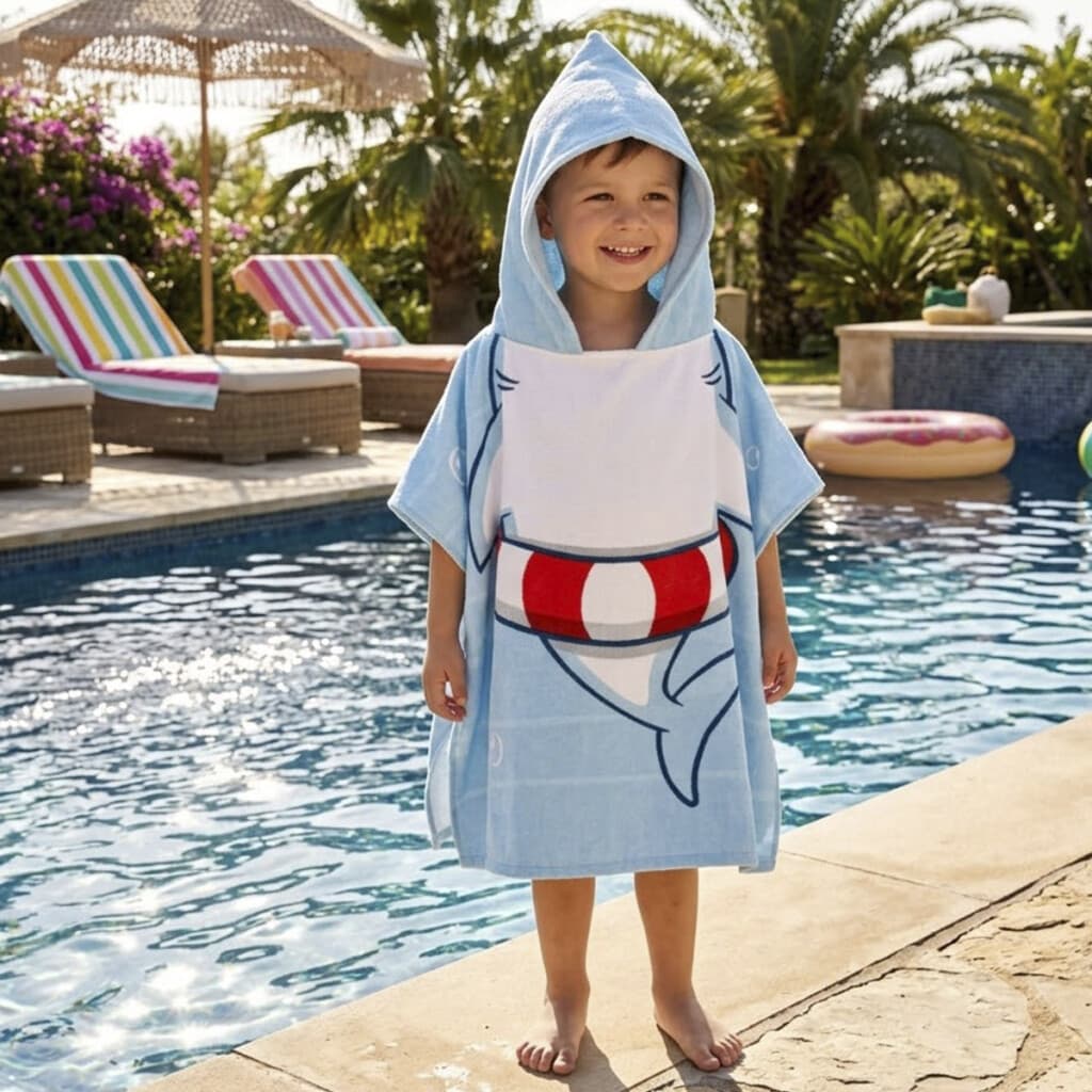 Bata Poncho Dohler 70 x 115 cm - Tiburón - 1