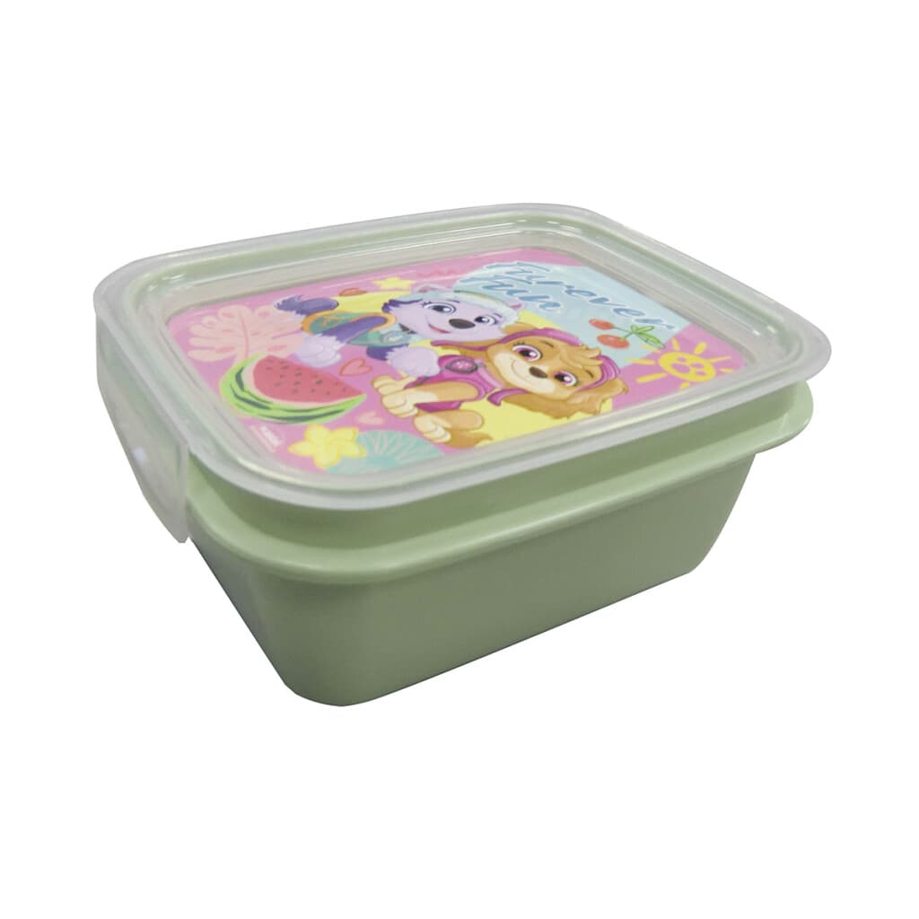 Pote Plástico Paw Patrol Con Traba y División 630 ml - VERDE AGUA - 1