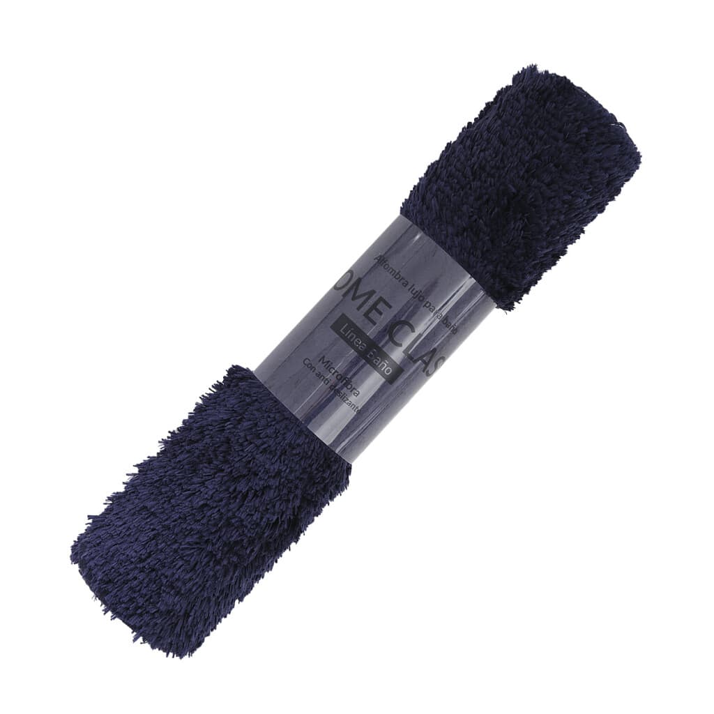 Alfombra Baño con Pelo Largo Home Class 40 x 60 cm - AZUL MARINO - 2