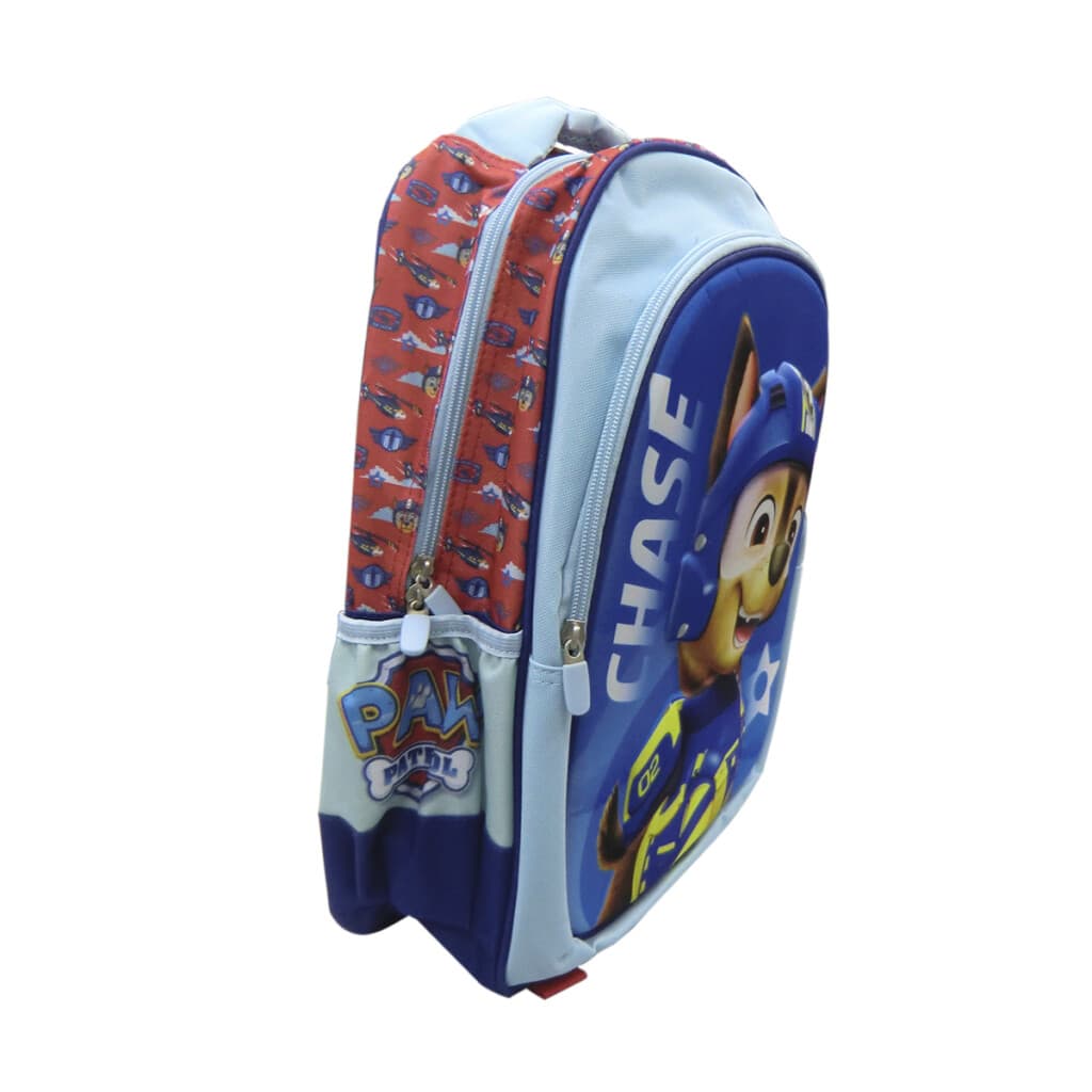 Mochila Infantil 3D Paw Patrol Tafeta Grande 40 x 30 cm - AZUL/CELESTE