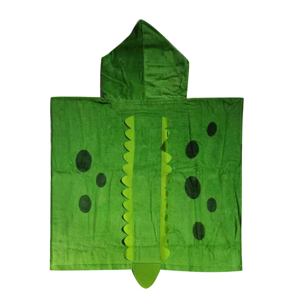 Bata Poncho con Forma Infantil Varios Diseños 100% Algodón 60 x 60 cm - COCODRILO - 3