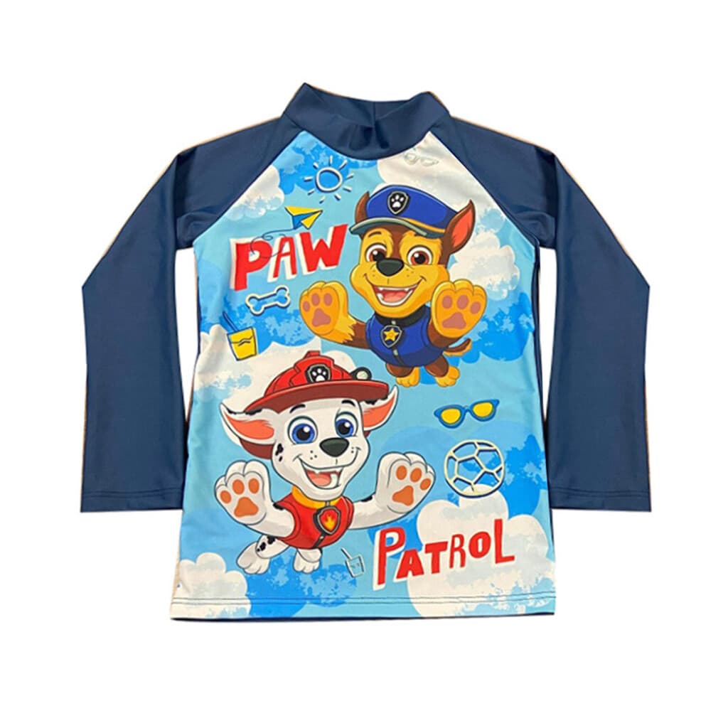 Remera UV Malla Infantil Paw Patrol - AZUL - Talle 4 - 1