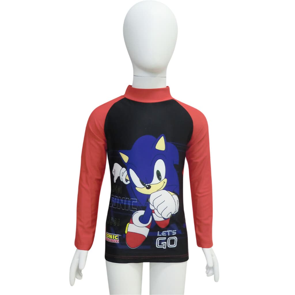 Remera UV Malla Infantil Sonic Varios Talles - ROJO - Talle 6 - 2