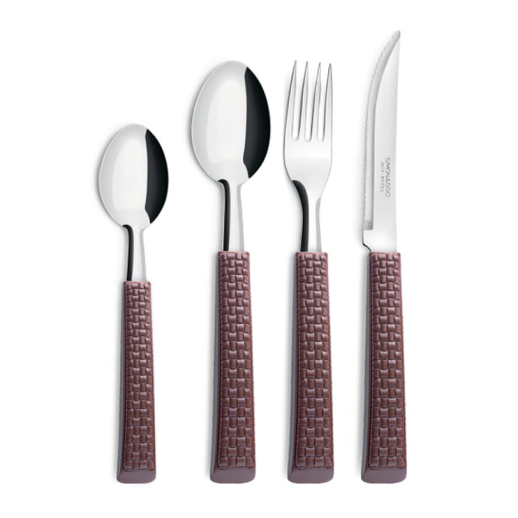 Set x 16 Cubiertos Mango Rattan Simonaggio - 3