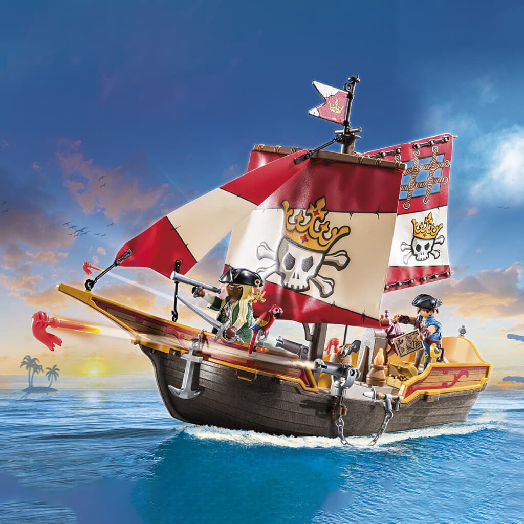 Barco Pirata Playmobil 101 Piezas - 1