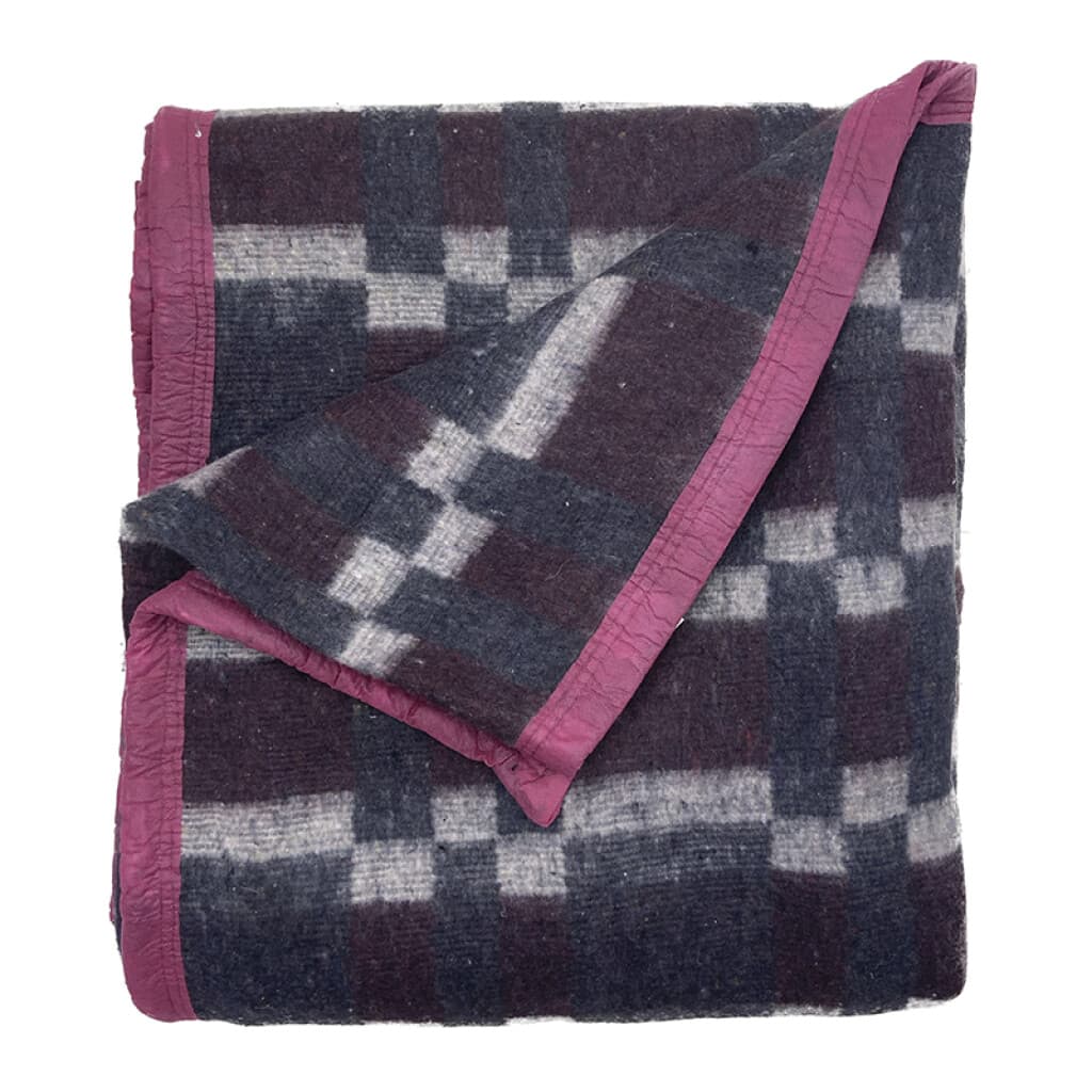 Frazada 2 Plaza Bukara Mora 200 x 210 cm - BORDO/GRIS - 3