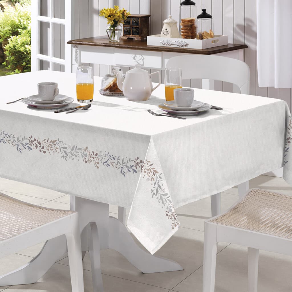 Mantel Rectangular Clean Athenas Dohler 140 x 250 cm - BOTANICO - 1