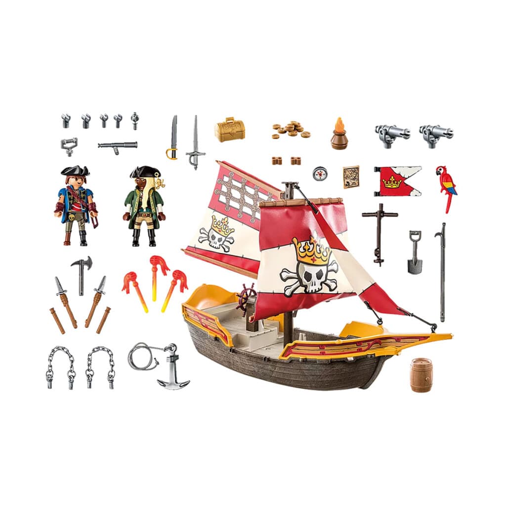 Barco Pirata Playmobil 101 Piezas - 4