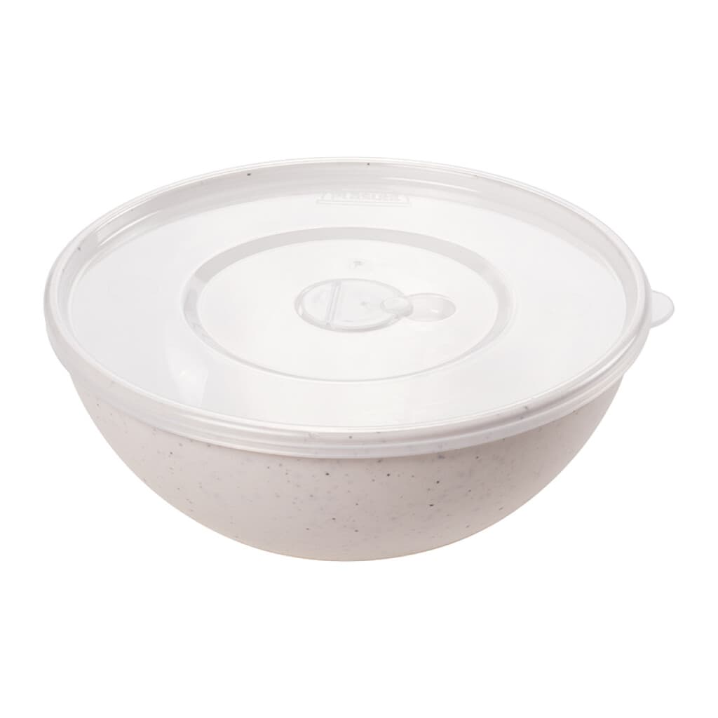 Bowl Plástico Gourmet con Tapa 1.4 L - MARMOL - 1