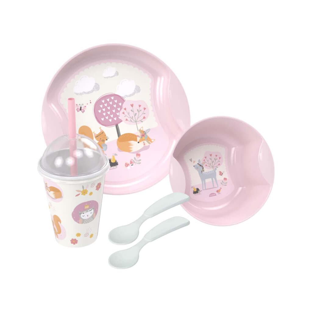 Set de Alimentación X5 Varios Diseños - Animalitos - 1
