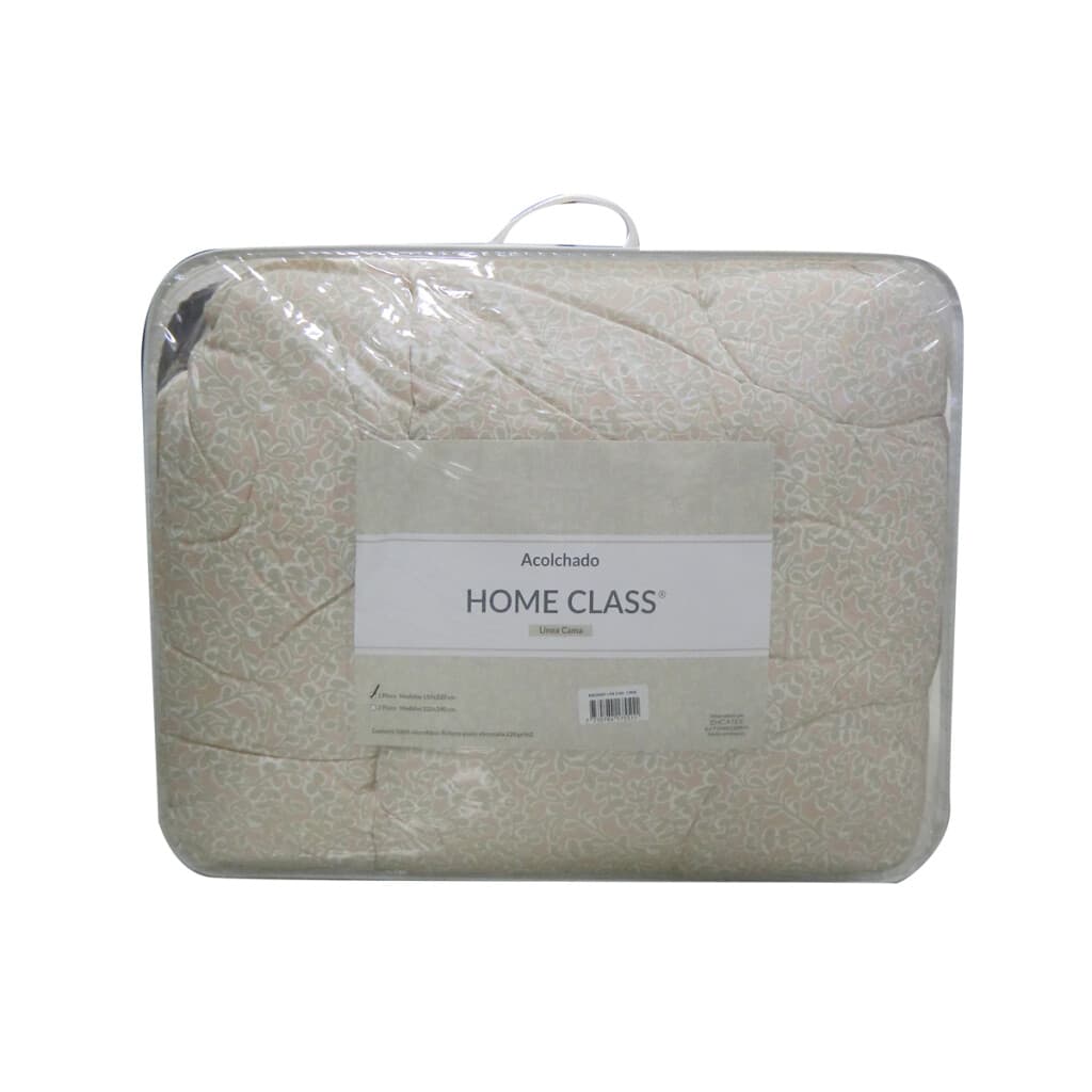 Acolchado 2 Plazas Home Class 100% Microfibra - D 659-1 FL ROSA - 2