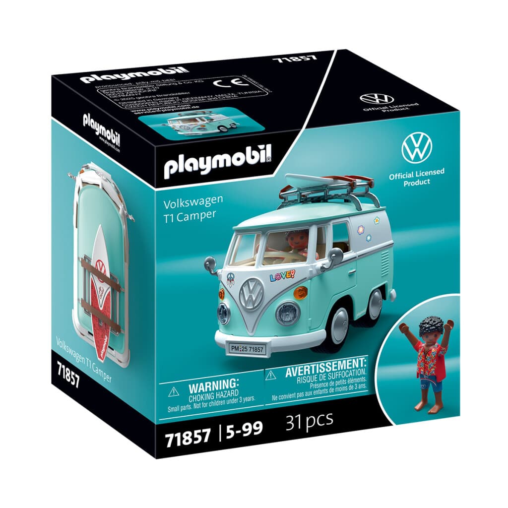 Camioneta T1 Camper Volkswagen Playmobil 31 Piezas - 2