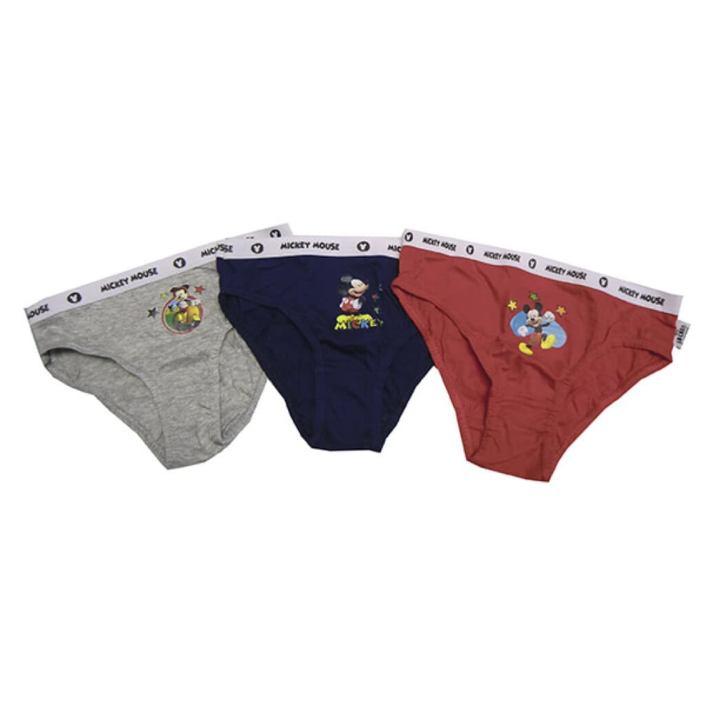 Pack X3 Calzoncillos Slip Mickey Oficial - 10/12 - 3