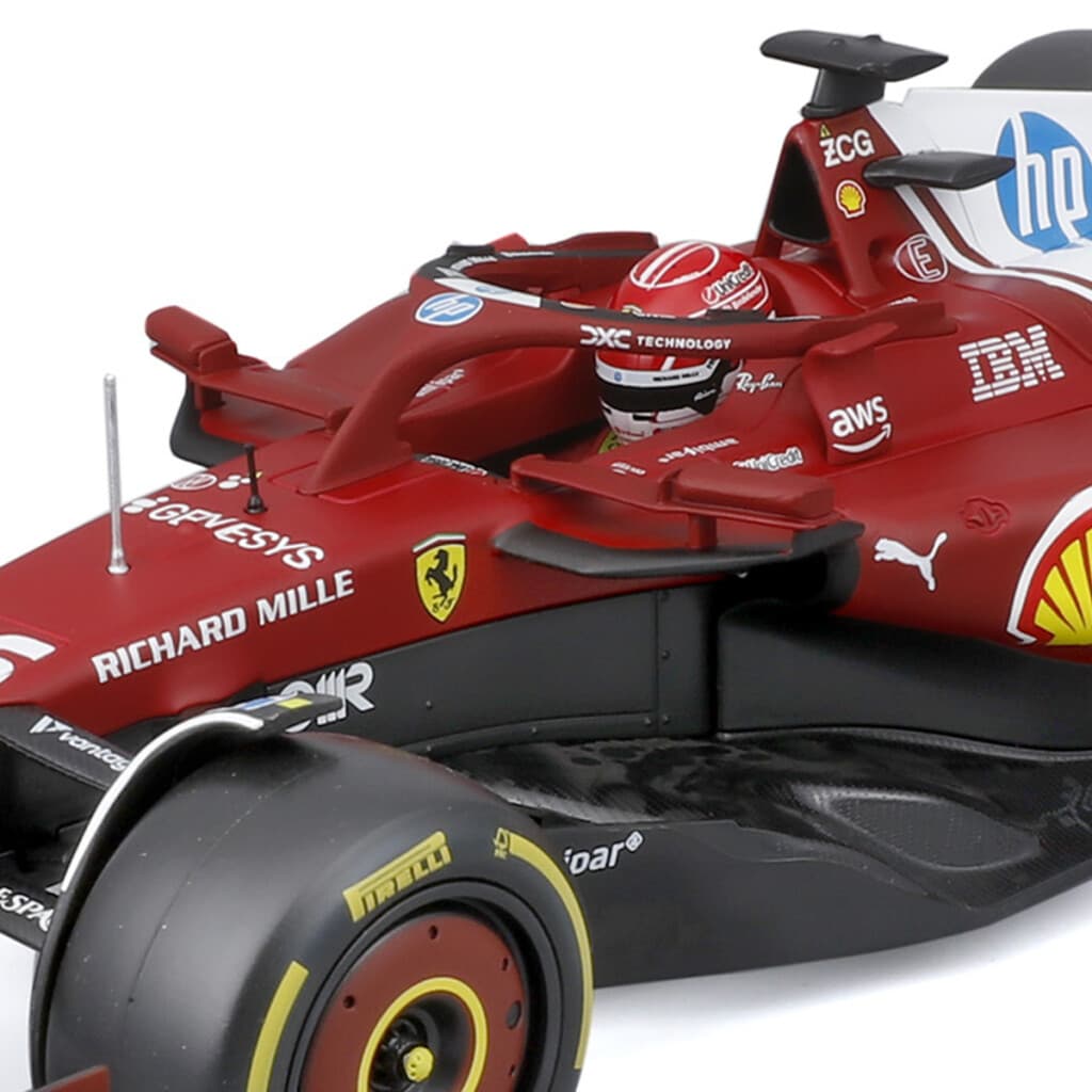 Auto Bburago Formula 1 Ferrari con Soporte Escala 1:18 - Charles Leclerc - 4