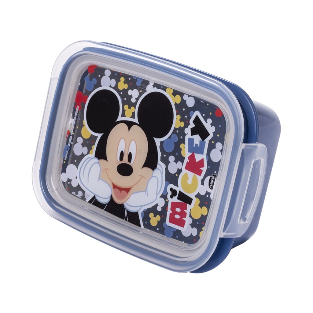 Pote Plástico Mickey Con Traba y División 630 ml - 4
