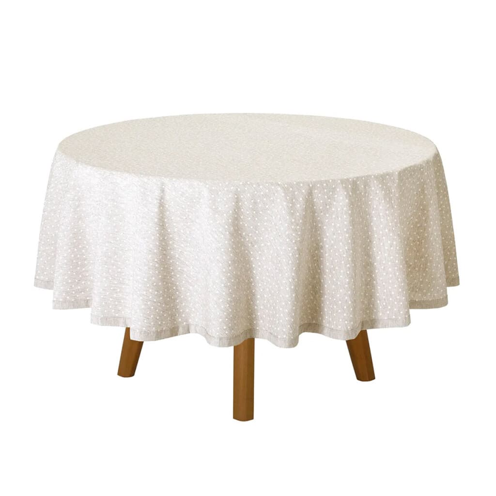 Mantel Redondo Lino Clean Dohler 200 cm - LUNARES - 2