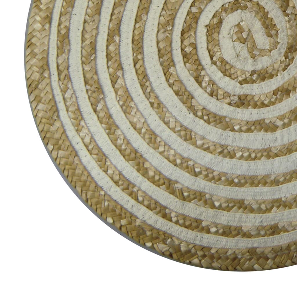 Individual Redondo Mimbre Home Class 38 cm - BLANCO - 2