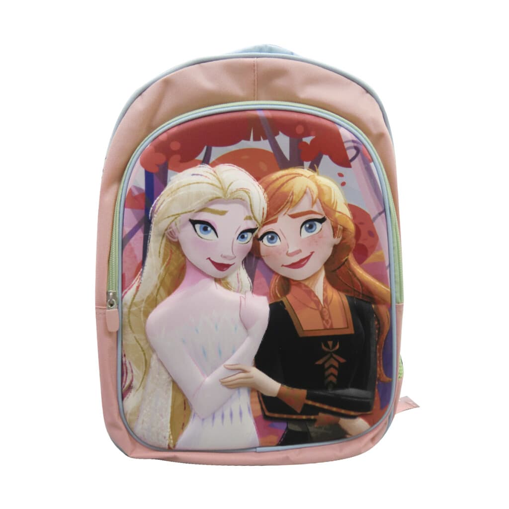 Mochila Infantil 3D Tafeta Grande 40 x 30 cm Frozen - CORAL - 1