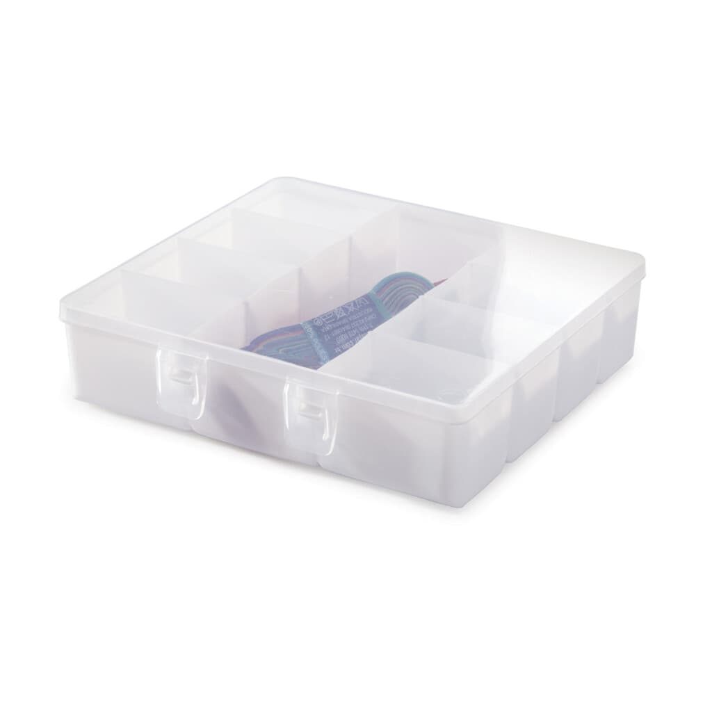 Caja Organizadora con 9 Reparticiones Transparente - 1