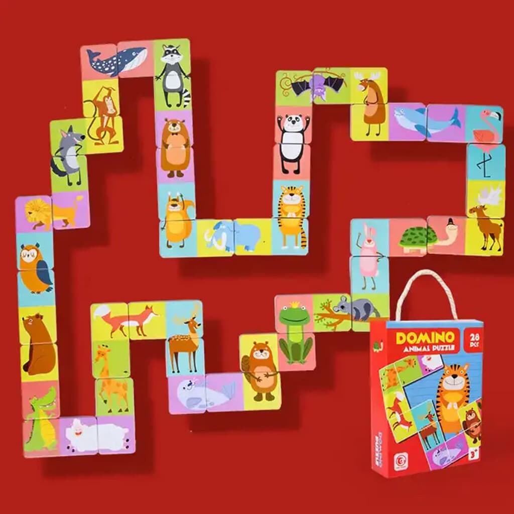 Domino con Fichas de Animales 20 Piezas - 3