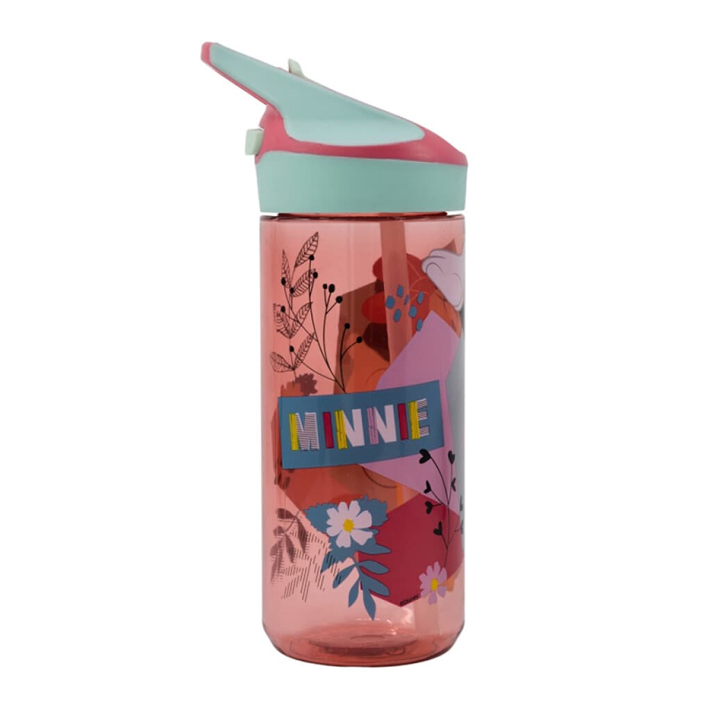 Botella Tritán 620ml con Pajita - Minnie - 2