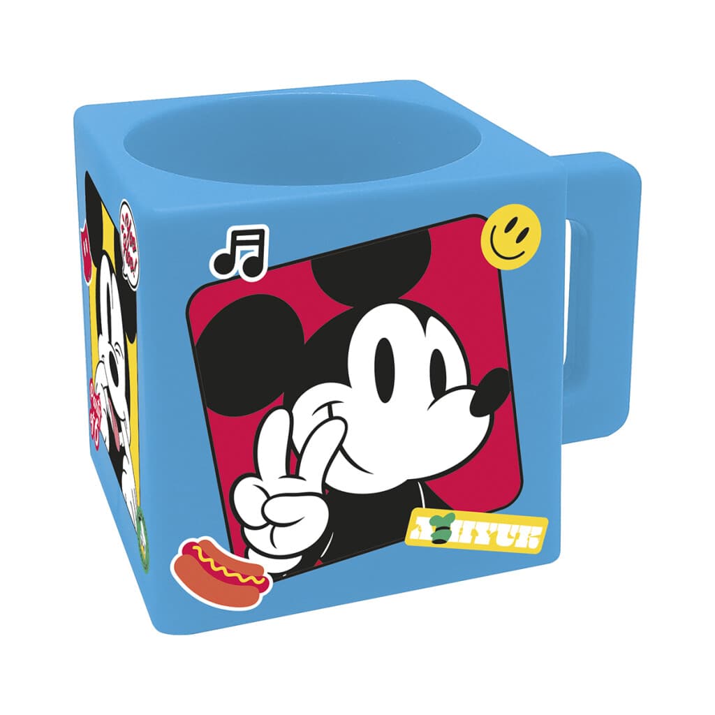 Taza Cuadrada Mickey 290 ml para Microondas - 1