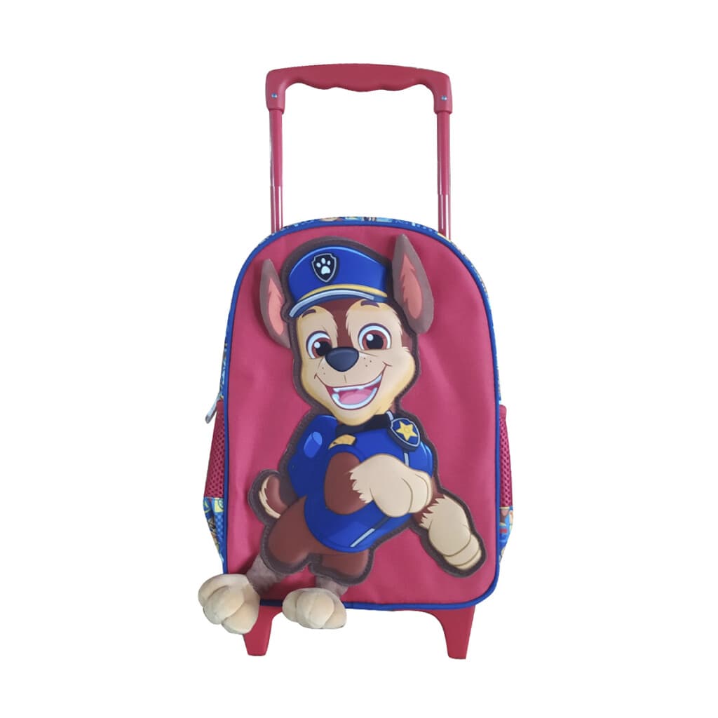 Mochila Infantil Paw Patrol 3d Con Carro 30 Cm - ROJO - 2
