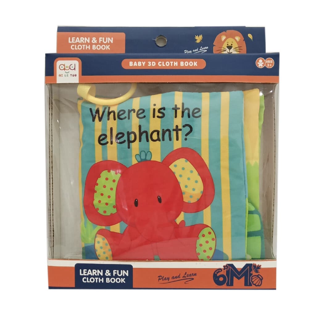 Libro Interactivo De Tela Animales Para Bebés