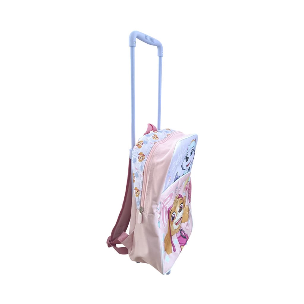 Mochila infantil Paw Patrol con Carro Tafeta Chica 35 x 26 cm - CORAL - 3